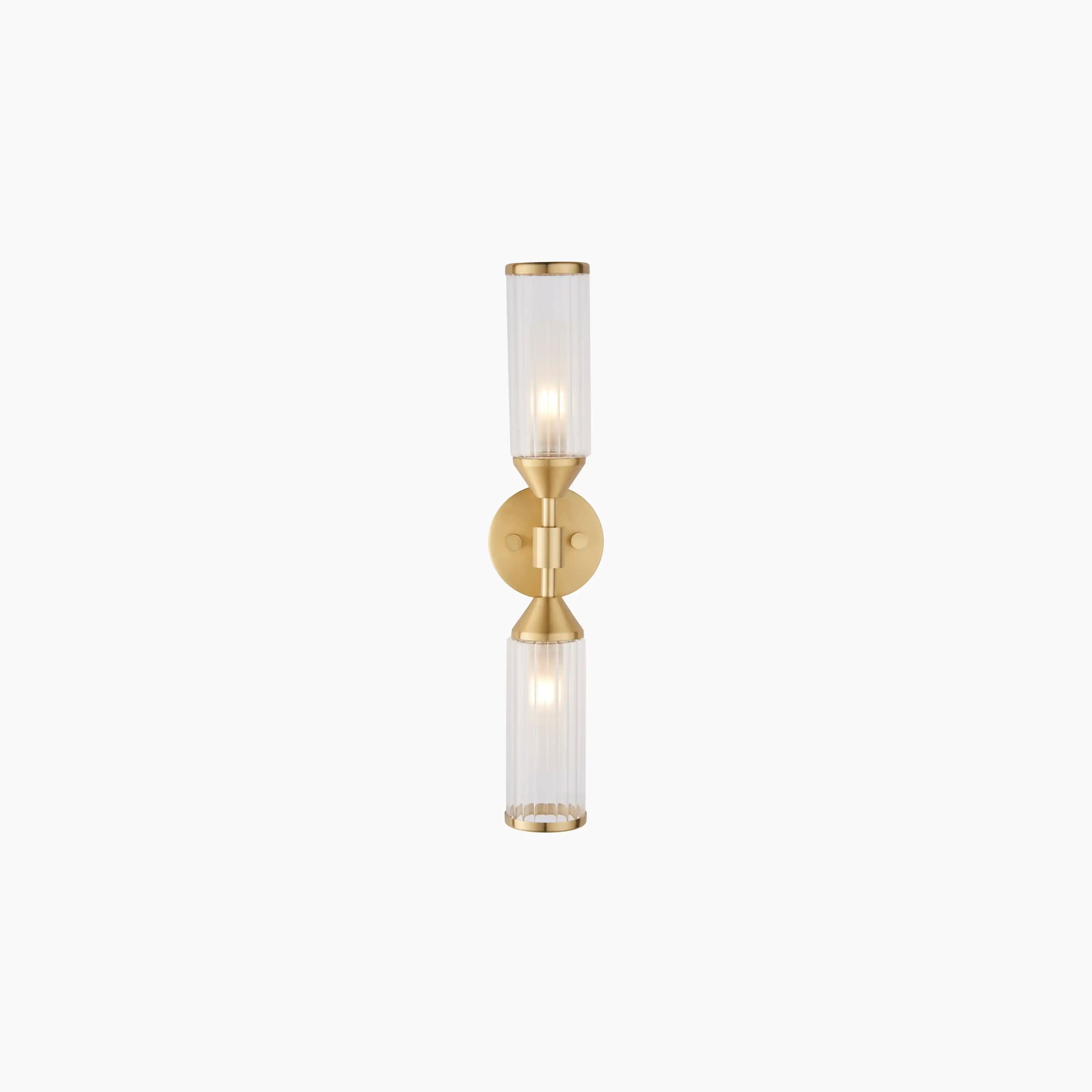 Aster 2 Light Wall Light | Brass