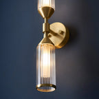 Aster 2 Light Wall Light | Brass