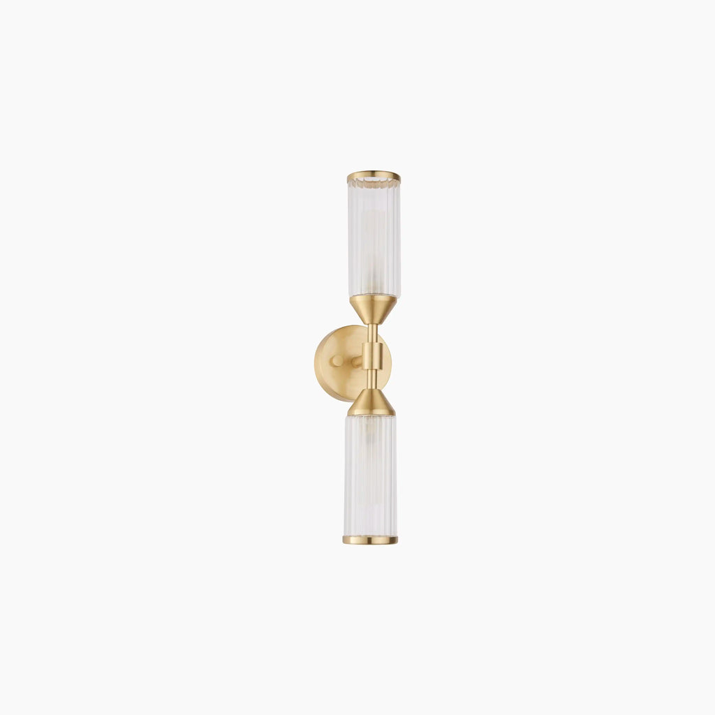 Aster 2 Light Wall Light | Brass