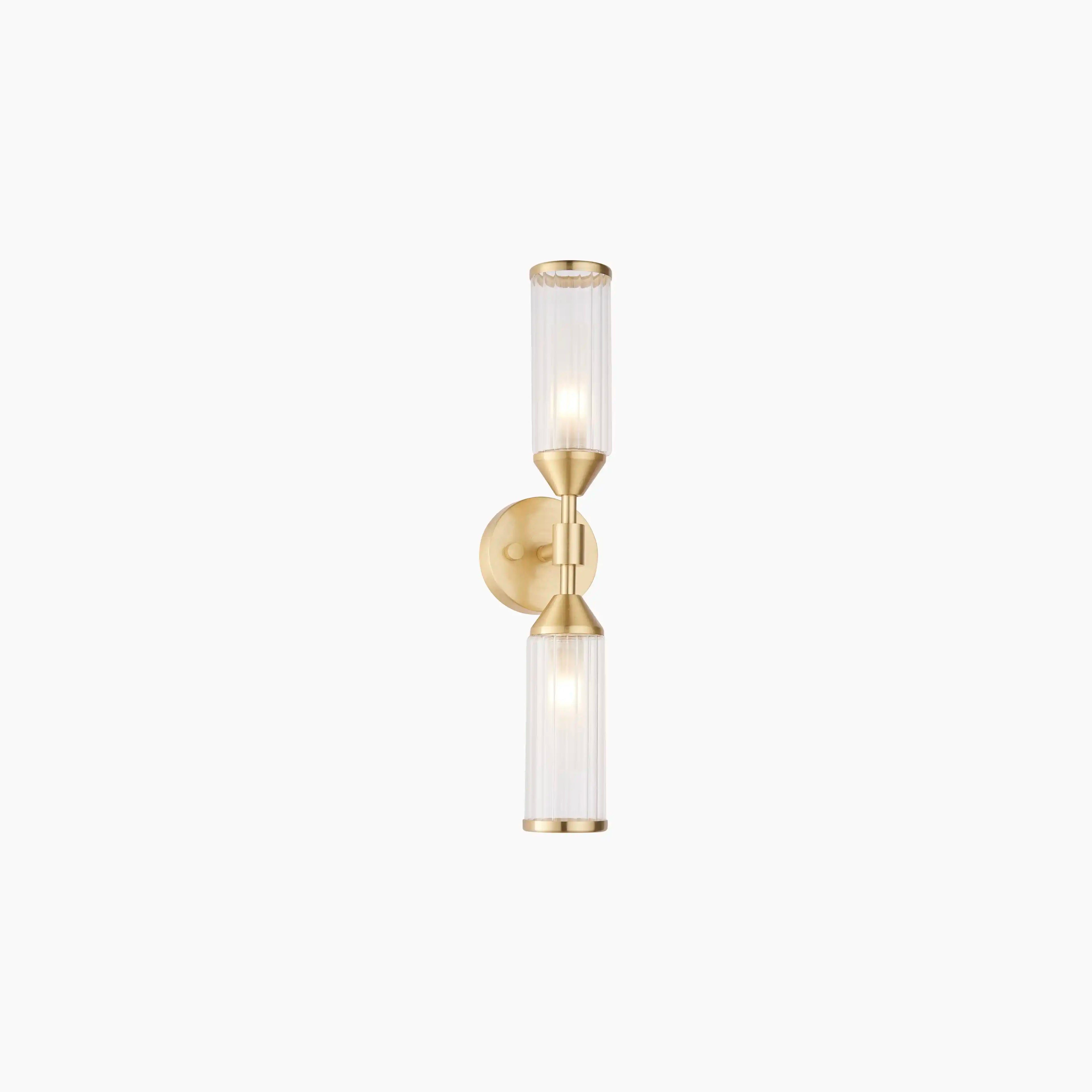 Aster 2 Light Wall Light | Brass
