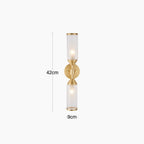 Aster 2 Light Wall Light | Brass