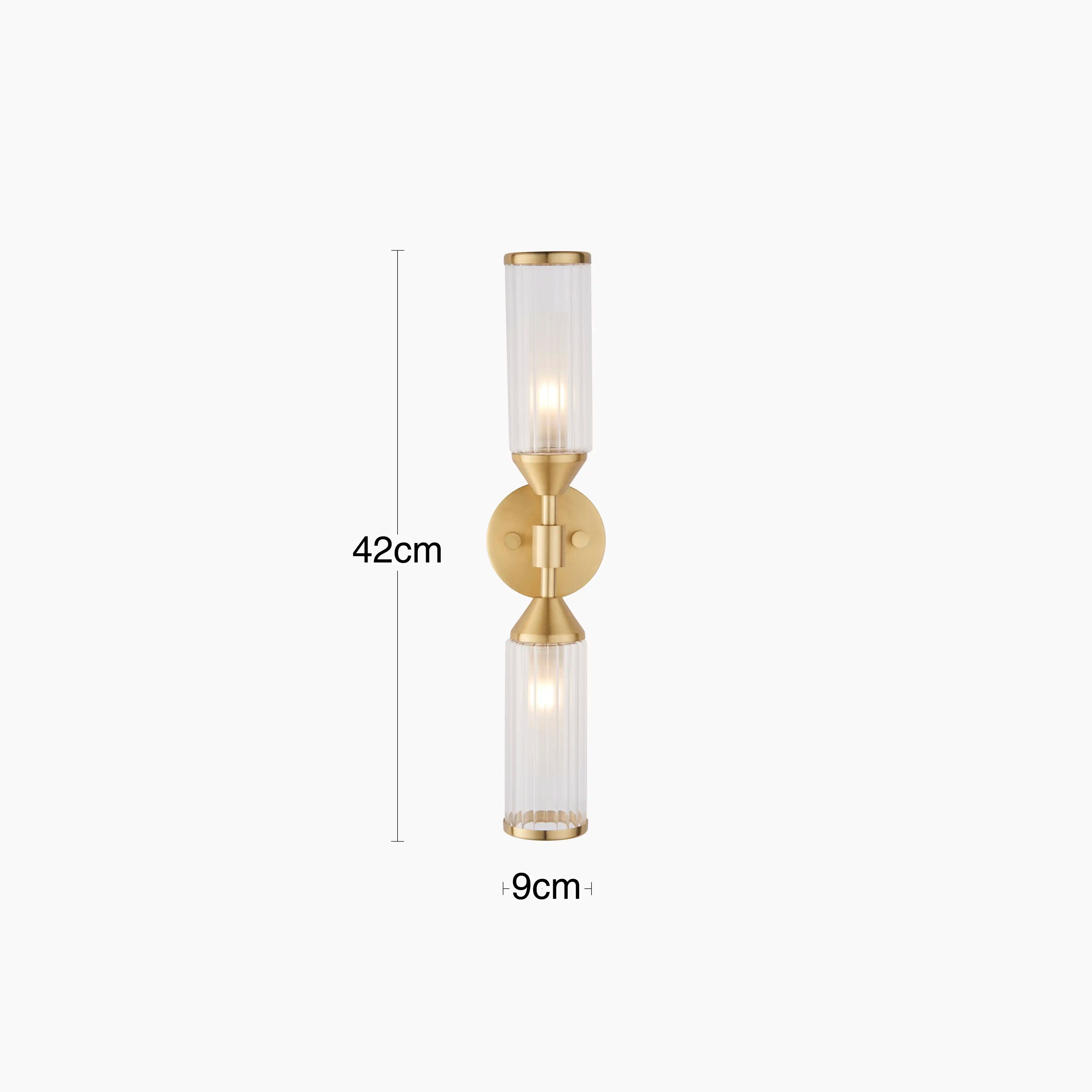 Aster 2 Light Wall Light | Brass