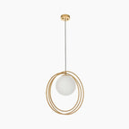 Altra Pendant Light | Opal & Brass