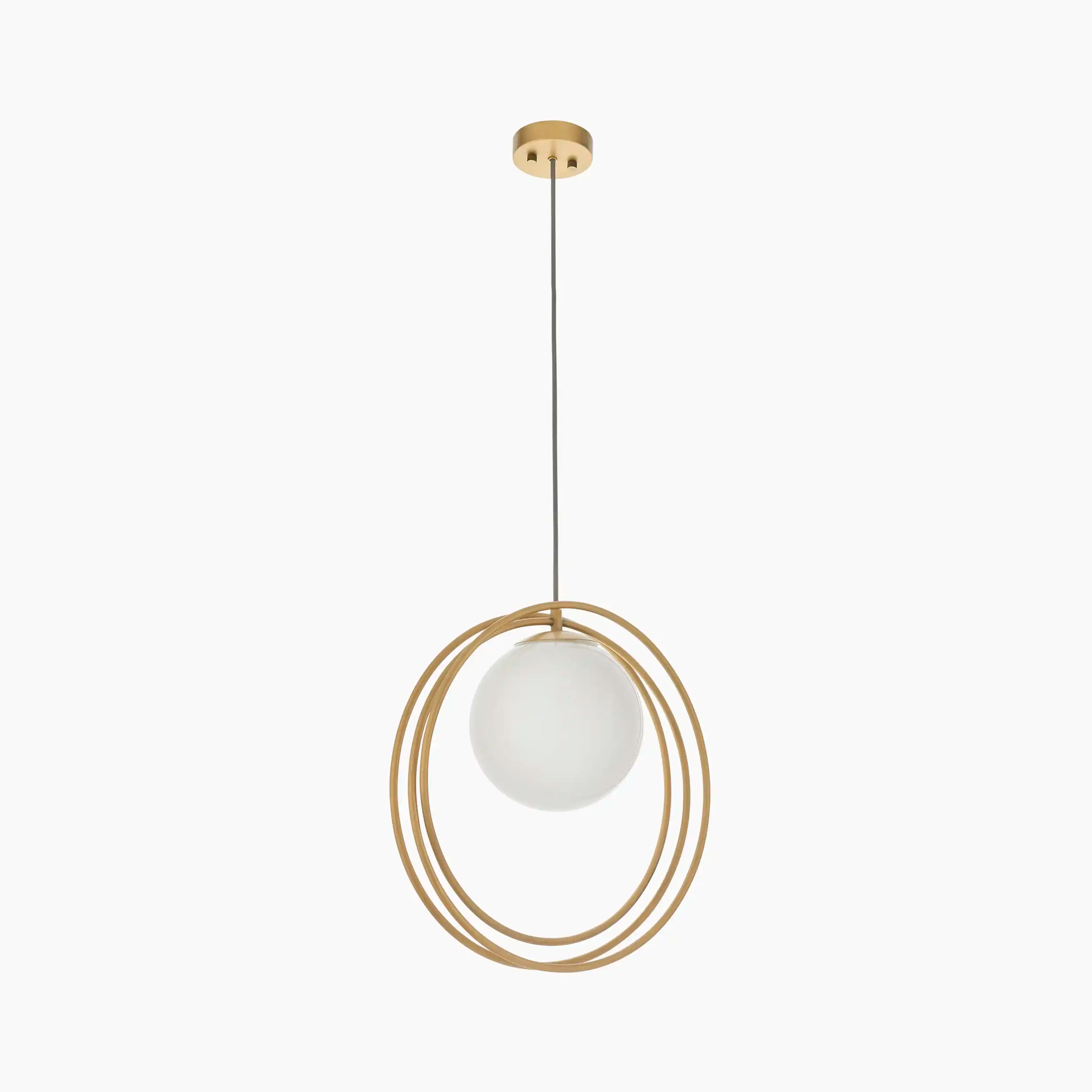 Altra Pendant Light | Opal & Brass