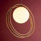 Altra Pendant Light | Opal & Brass
