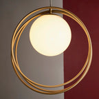 Altra Pendant Light | Opal & Brass