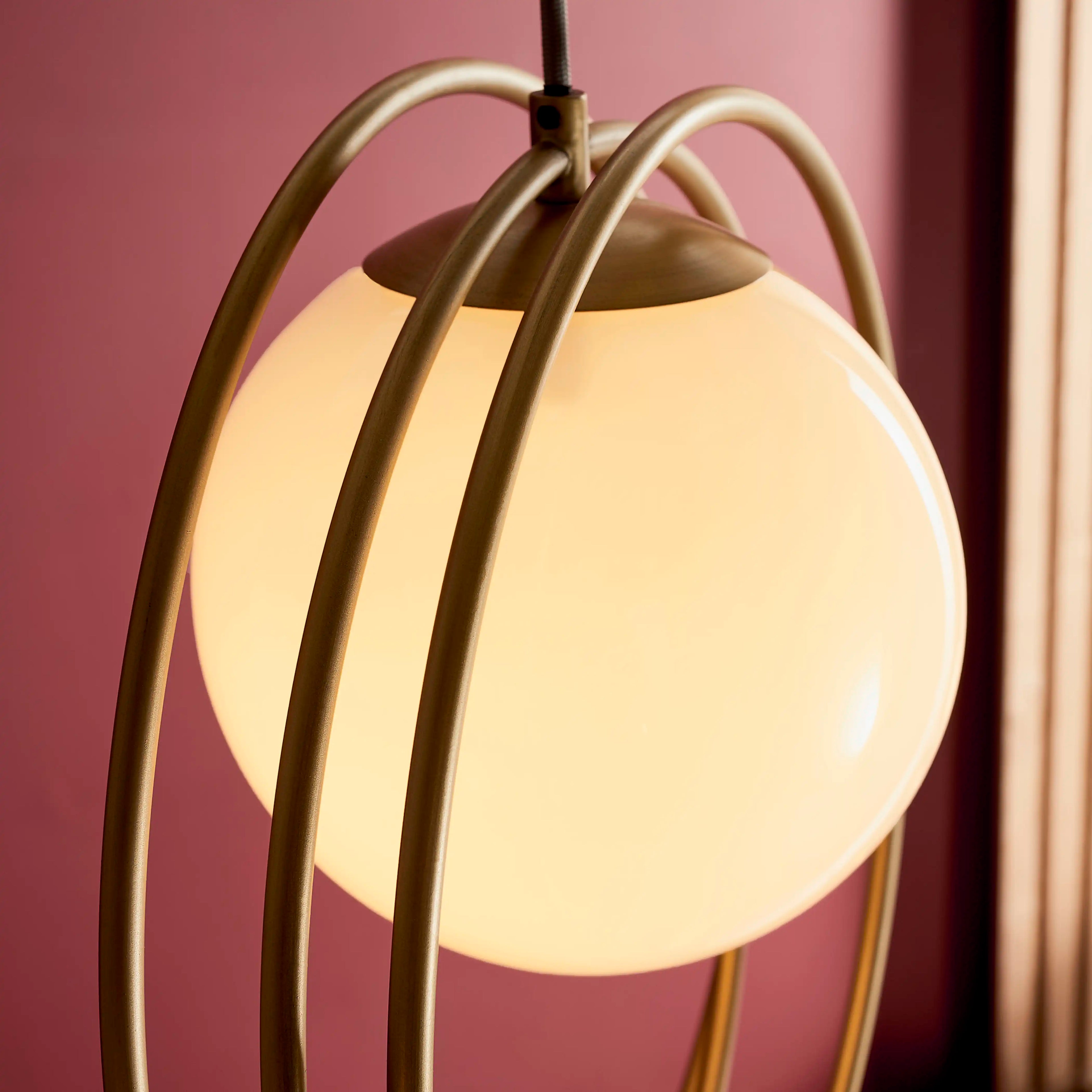 Altra Pendant Light | Opal & Brass