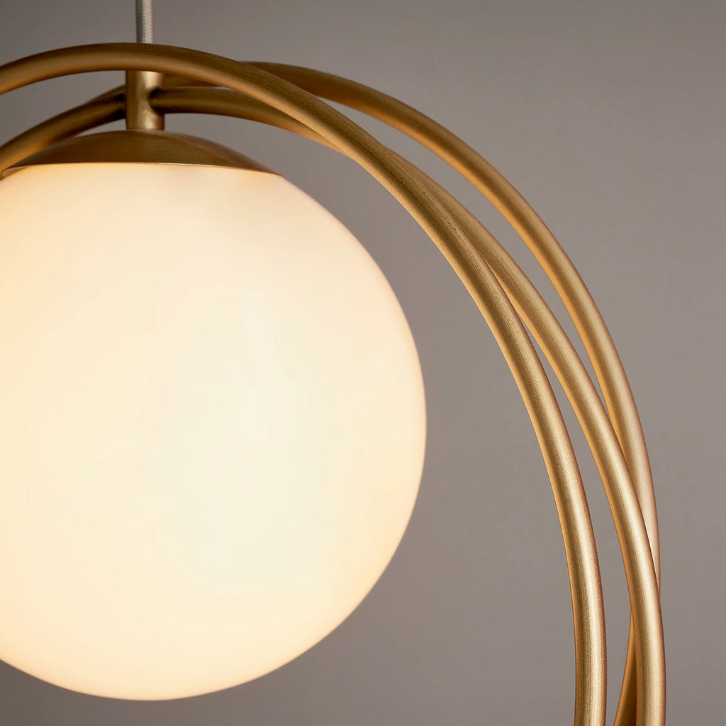 Altra Pendant Light | Opal & Brass