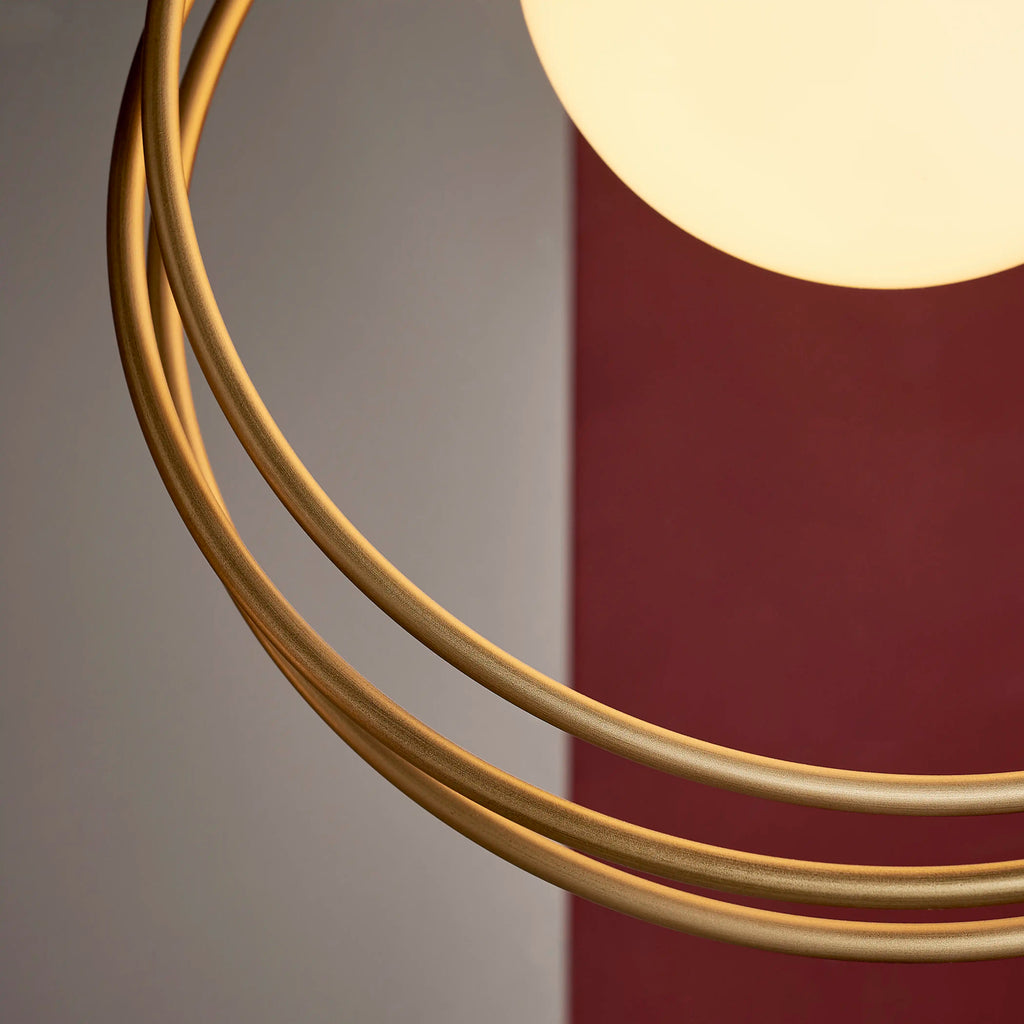 Altra Pendant Light | Opal & Brass