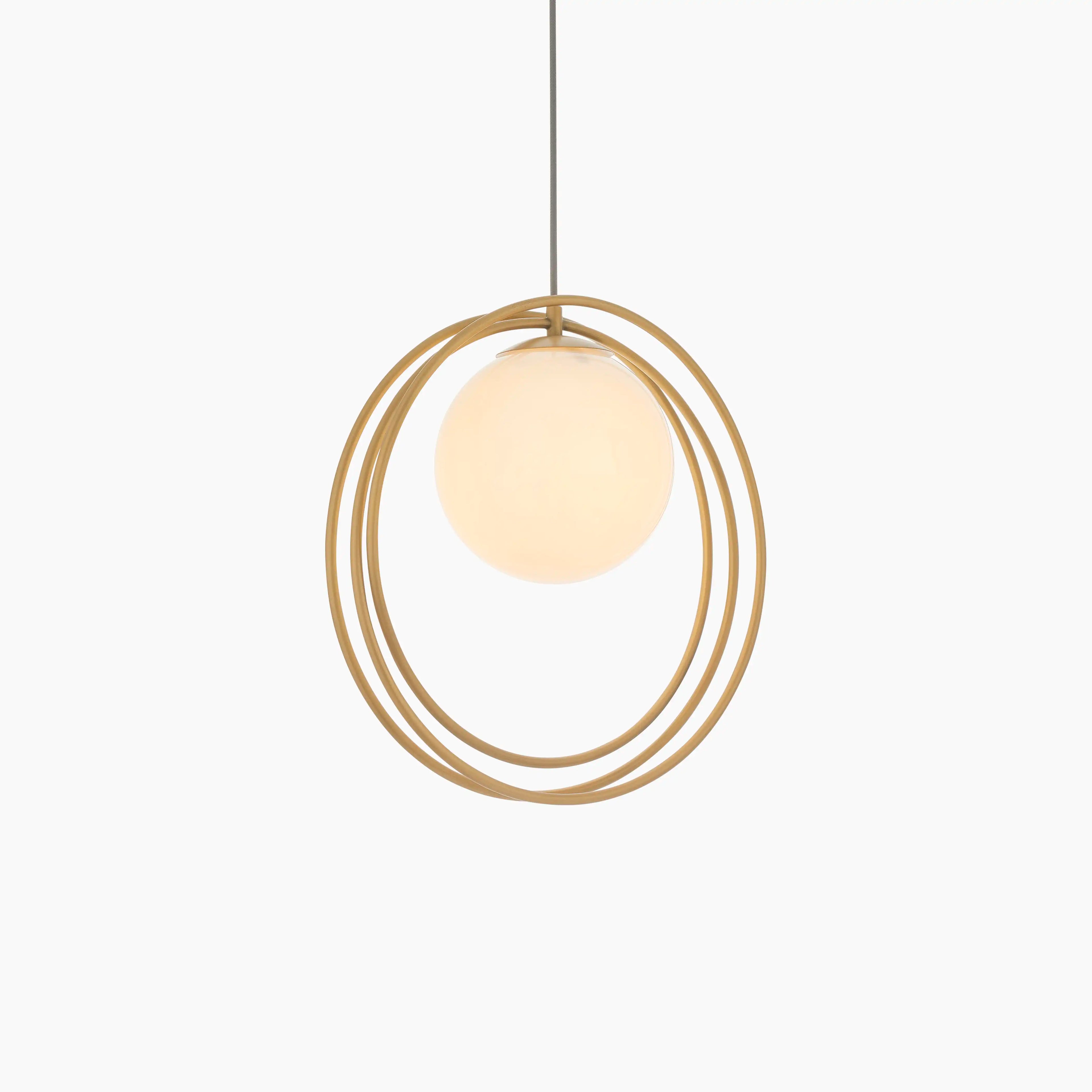 Altra Pendant Light | Opal & Brass