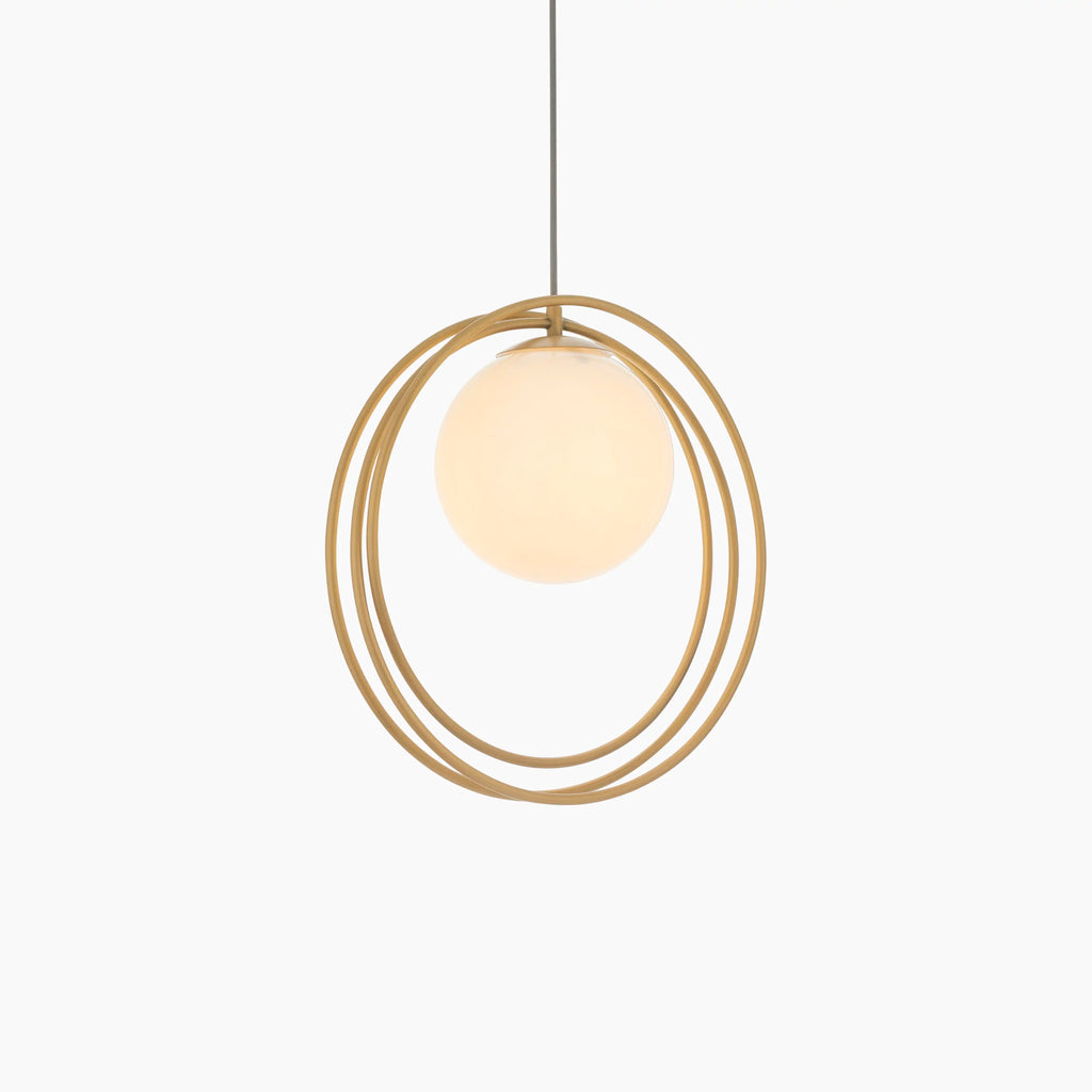 Altra Pendant Light | Opal & Brass