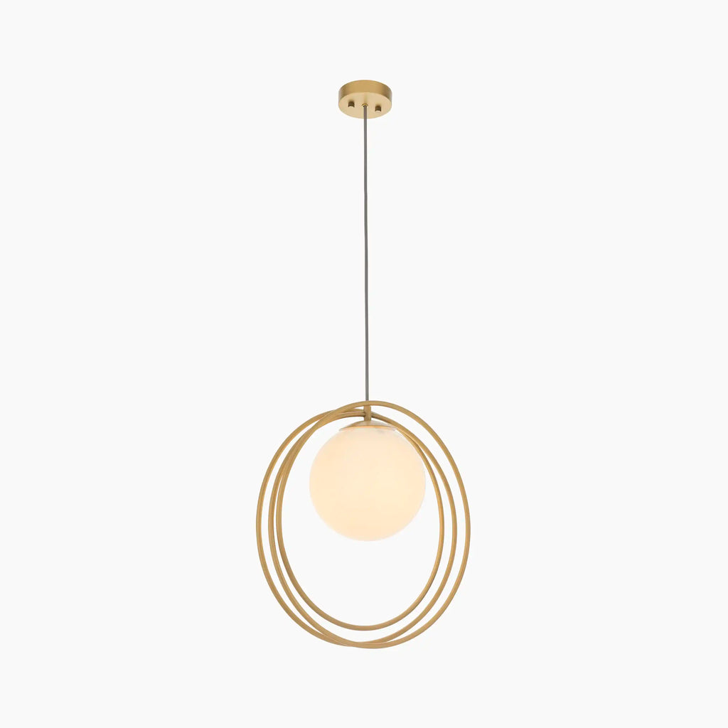 Altra Pendant Light | Opal & Brass