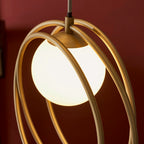 Altra 3 Light Cluster Ceiling Light | Opal & Brass