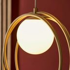 Altra 3 Light Cluster Ceiling Light | Opal & Brass