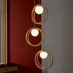 Altra 3 Light Cluster Ceiling Light | Opal & Brass