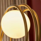 Altra 3 Light Cluster Ceiling Light | Opal & Brass