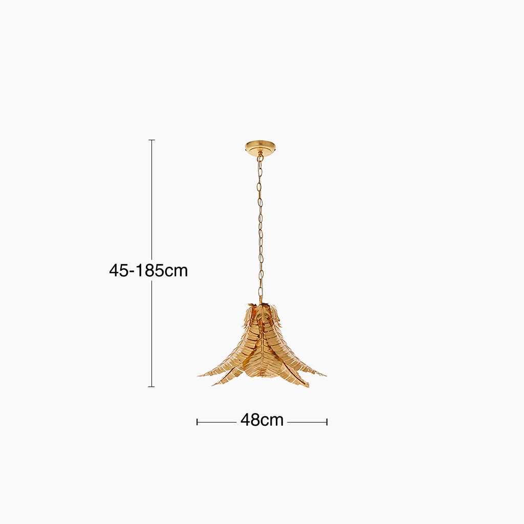 Freda Pendant Light | Antique Brass