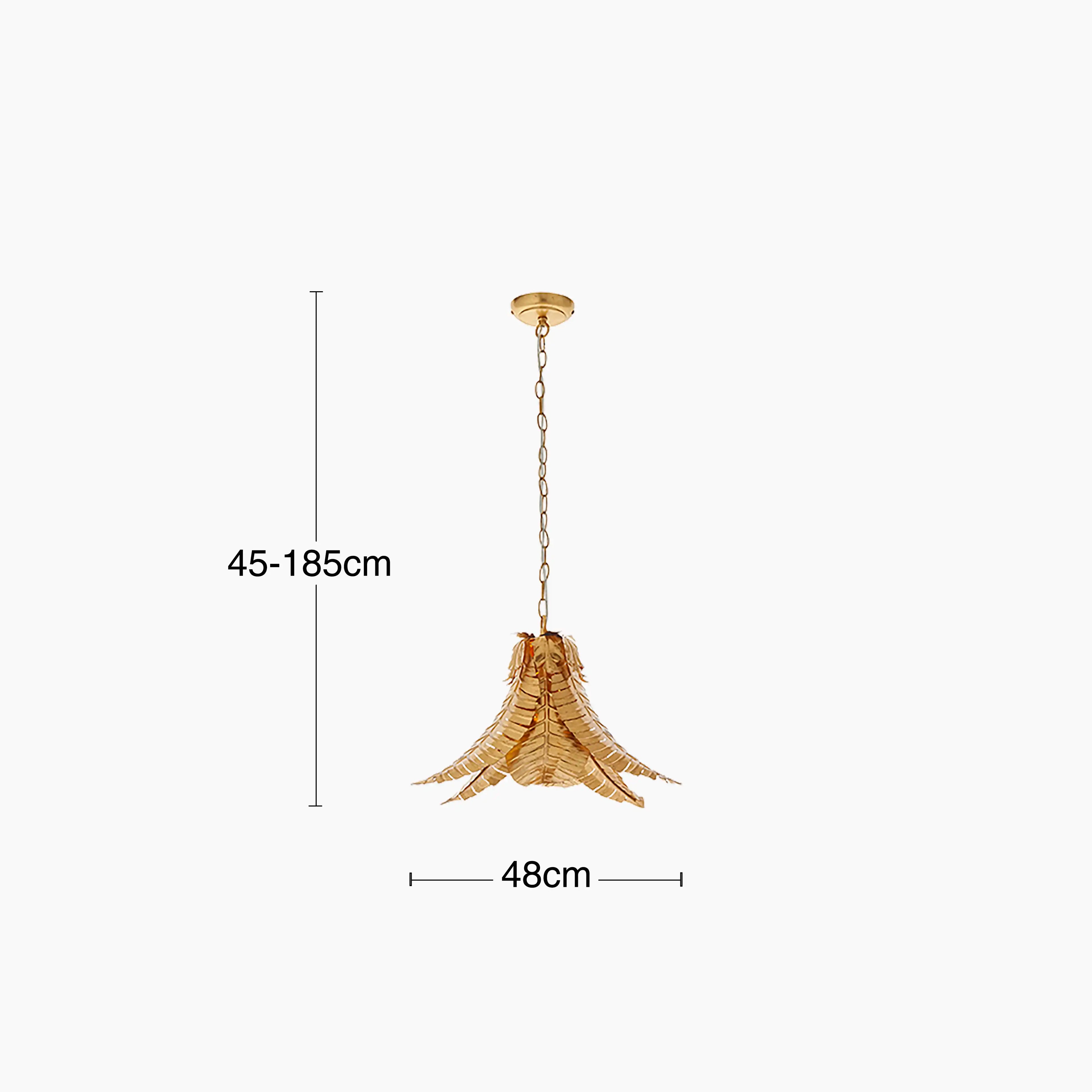 Freda Pendant Light | Antique Brass