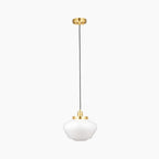 Illfra Pendant Light | Opal & Brass