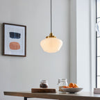 Illfra Pendant Light | Opal & Brass
