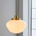 Illfra Pendant Light | Opal & Brass