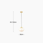 Illfra Pendant Light | Opal & Brass