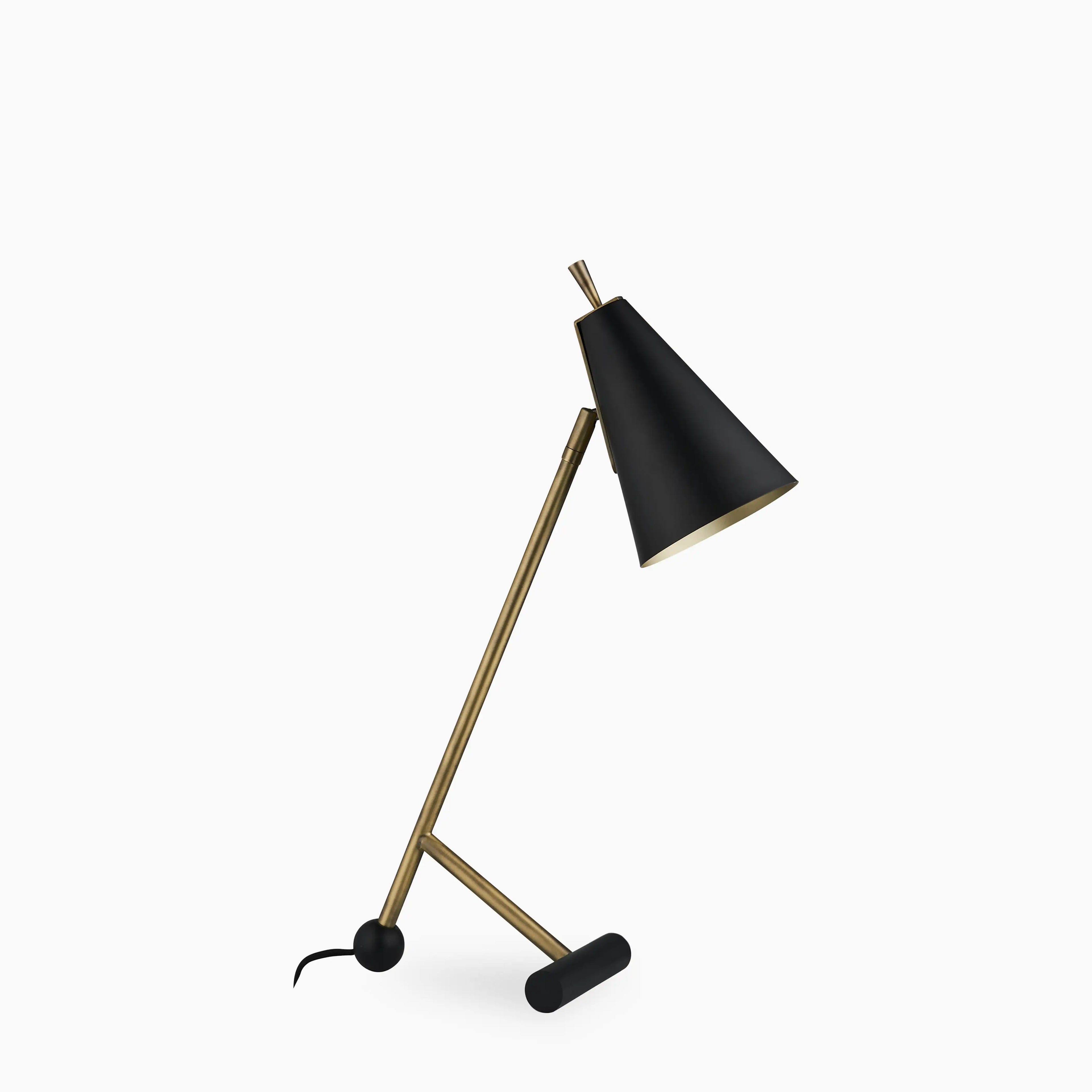 Aoife Desk Lamp | Black & Brass