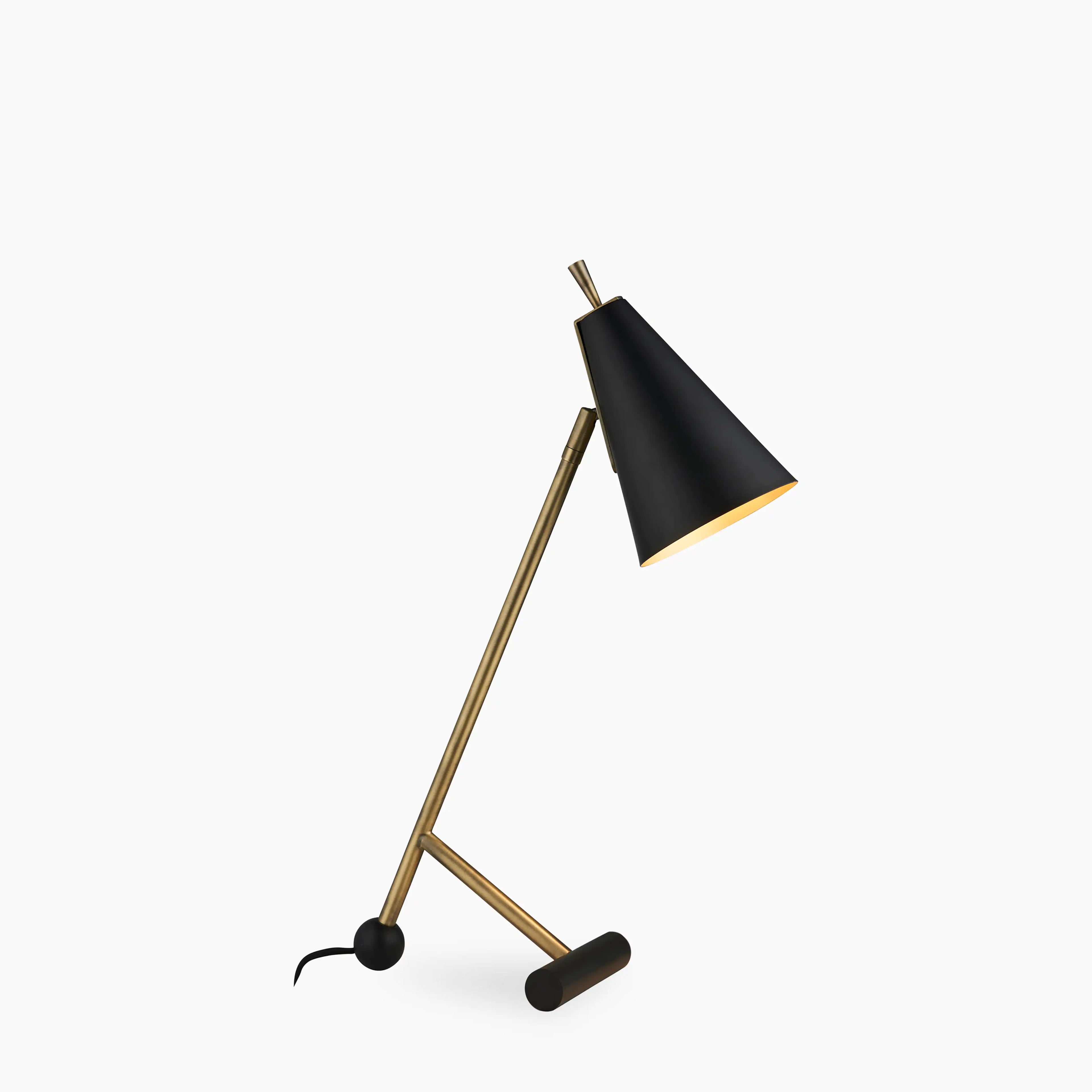 Aoife Desk Lamp | Black & Brass