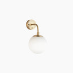 Lyme Wall Light | Opal & Brass