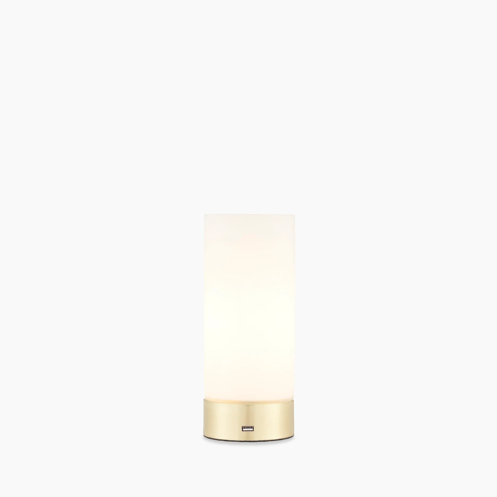 Dara Table Lamp | Opal & Brass