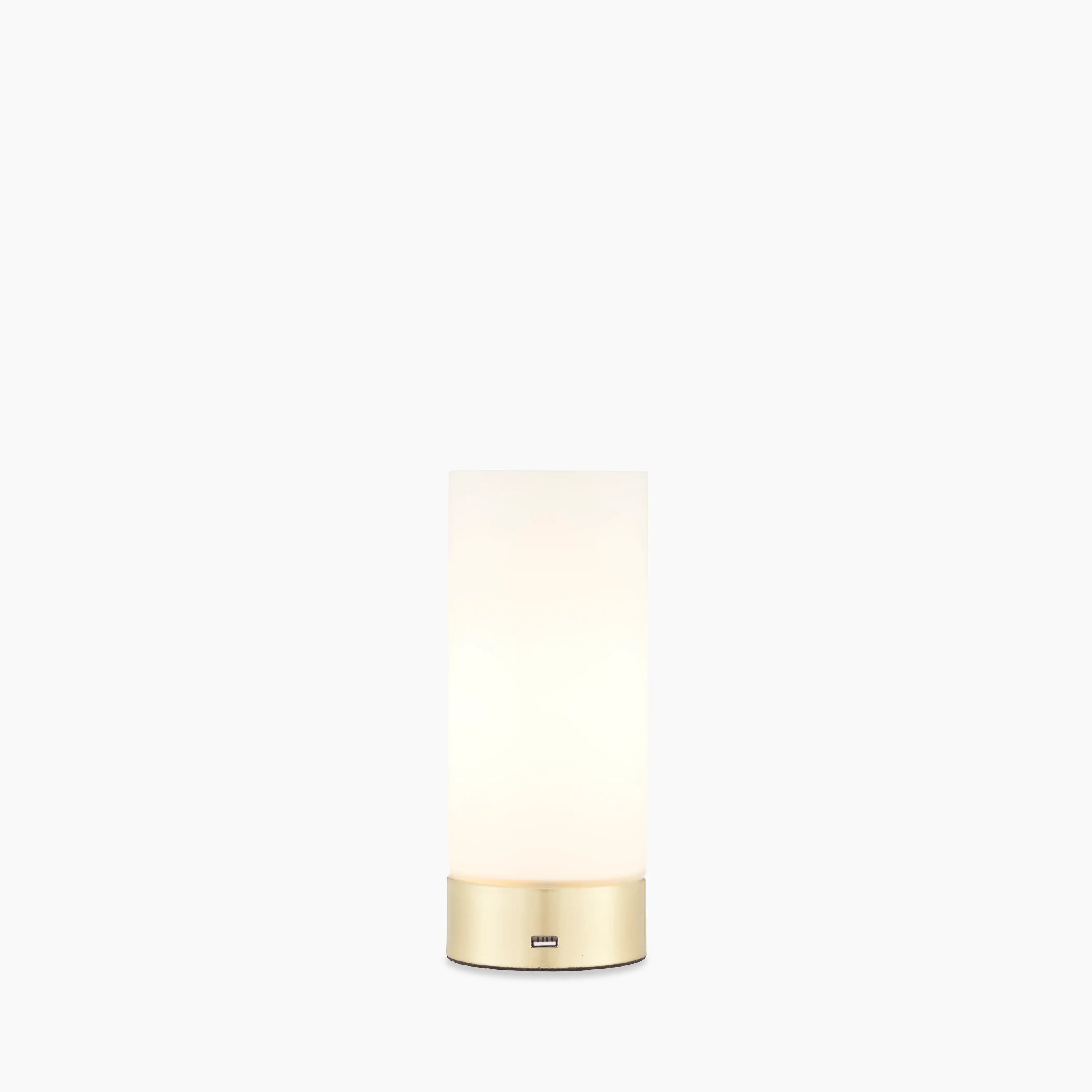 Dara Table Lamp | Opal & Brass