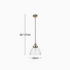 Hansen Pendant Light | Brass