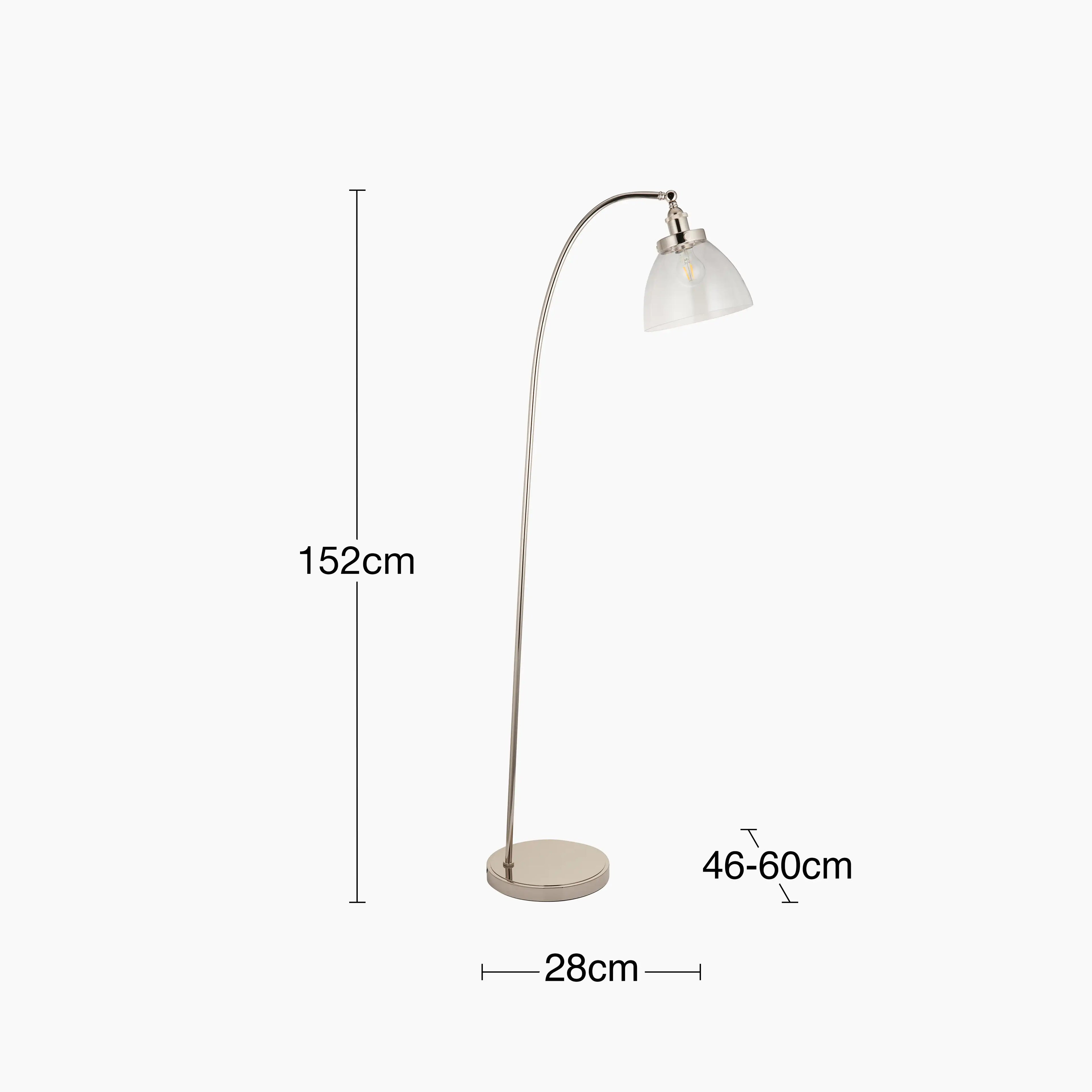 Hansen Floor Lamp | Nickel