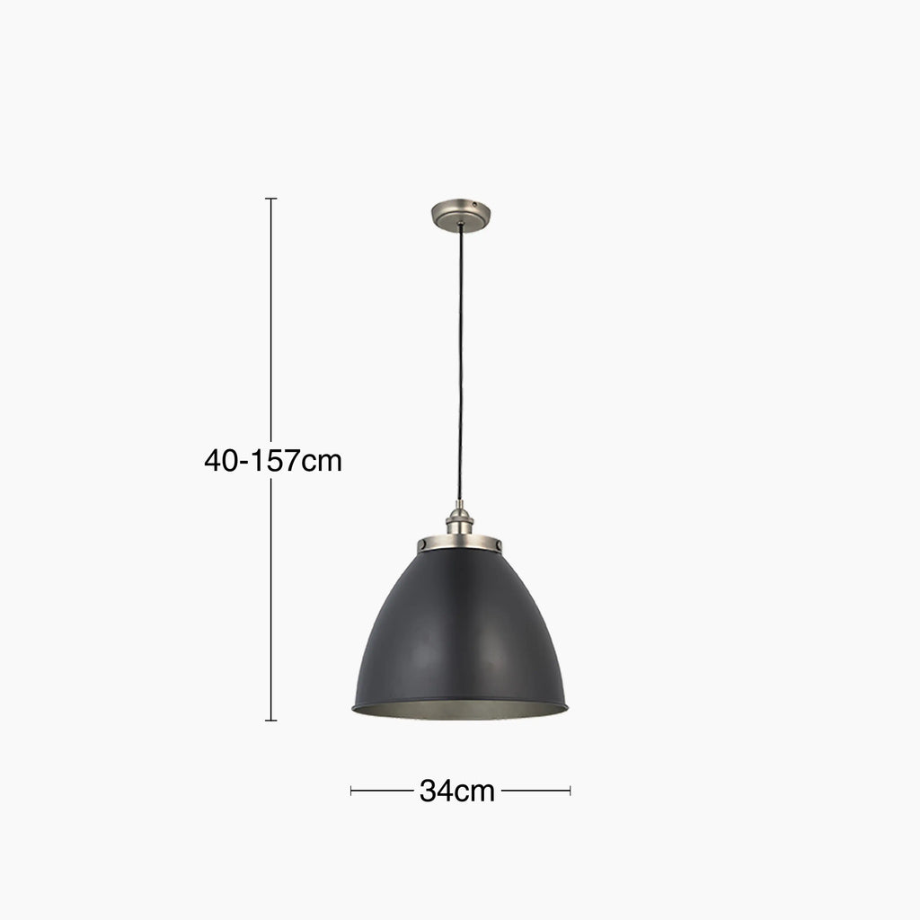 Franklin Pendant Light | Matte Black