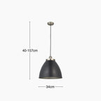Franklin Pendant Light | Matte Black