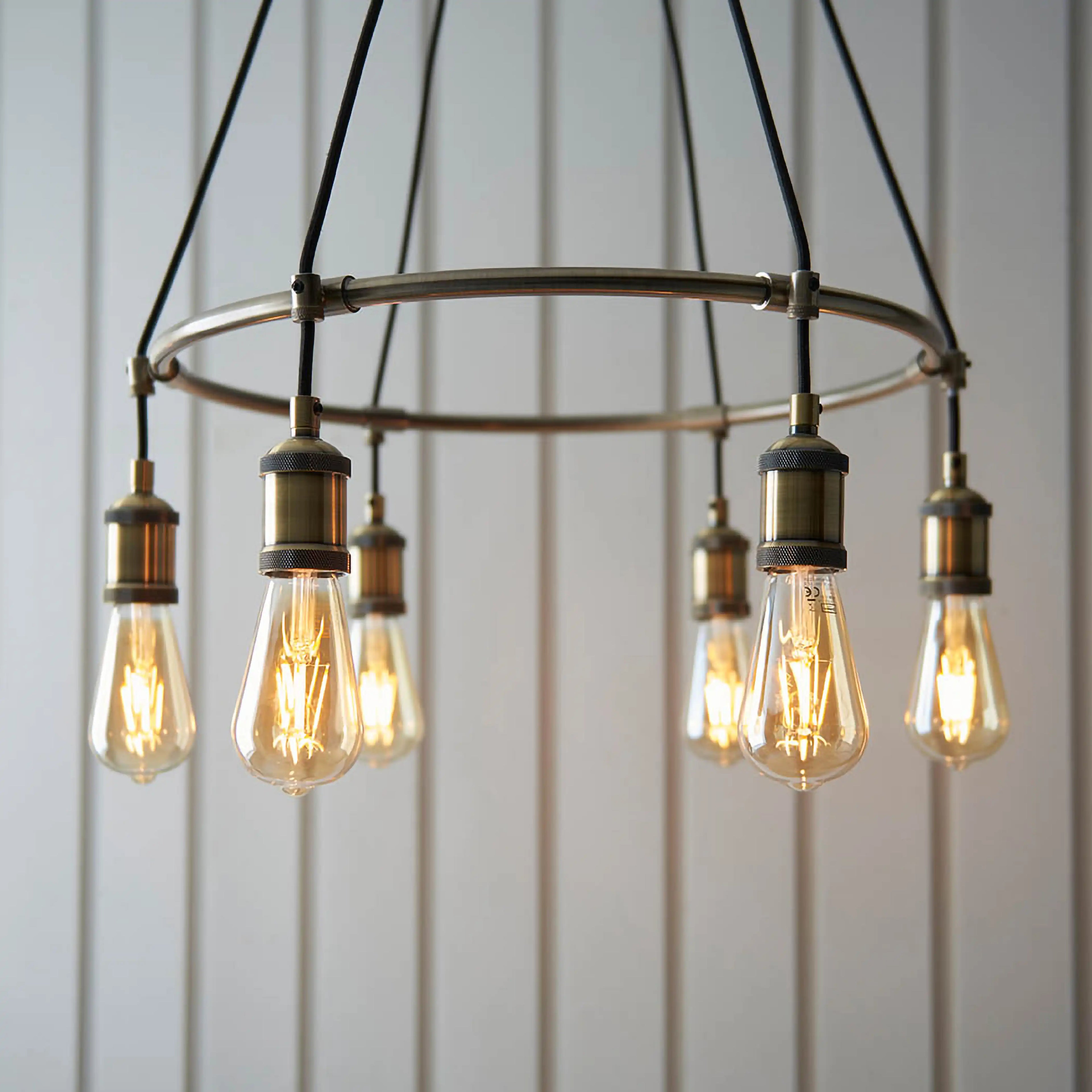 Hal 6 Light Pendant Light | Brass