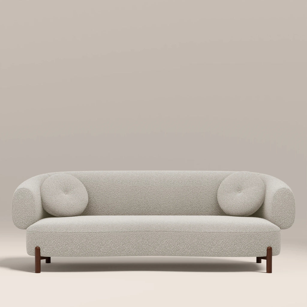 Hallfield 3 Seater Sofa | Speckled Stone Sustainable Boucle