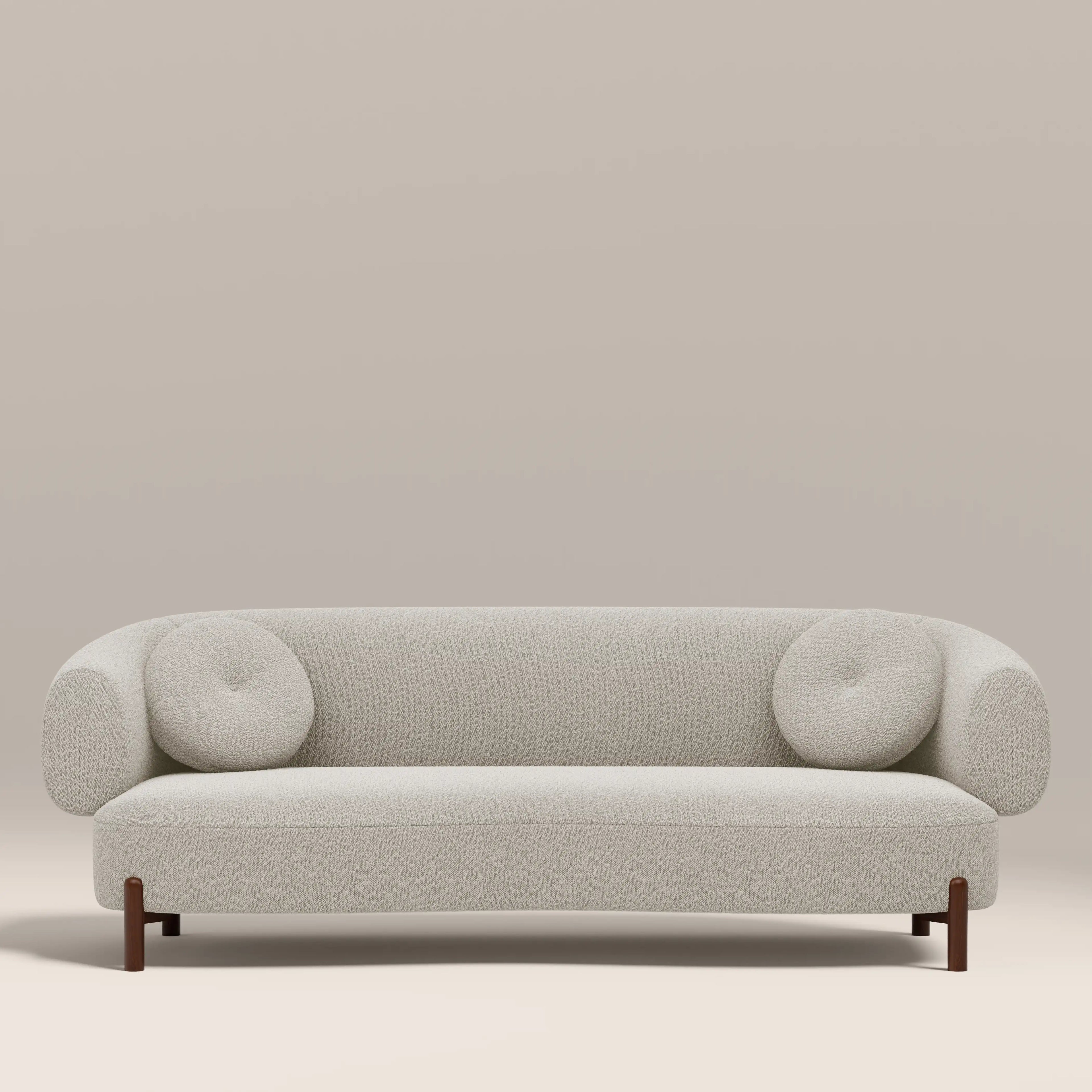 Hallfield 3 Seater Sofa | Speckled Stone Sustainable Boucle