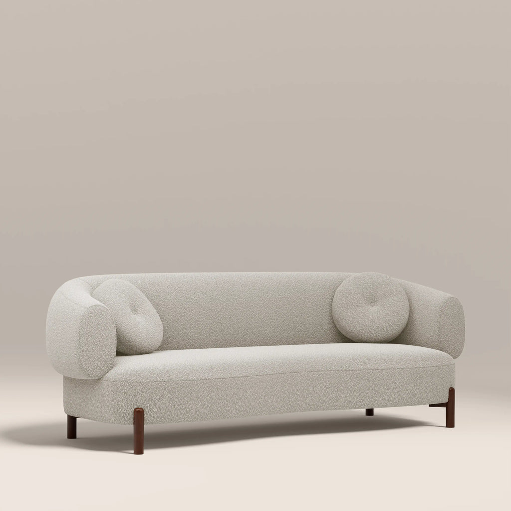 Hallfield 3 Seater Sofa | Speckled Stone Sustainable Boucle