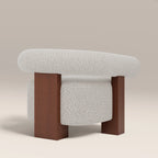 Fawnley Accent Chair | Speckled Stone Sustainable Boucle & Walnut