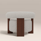 Fawnley Accent Chair | Speckled Stone Sustainable Boucle & Walnut