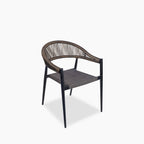 Lydia Carver Dining Chair | Bronze & Black