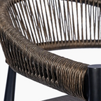 Lydia Carver Dining Chair | Bronze & Black