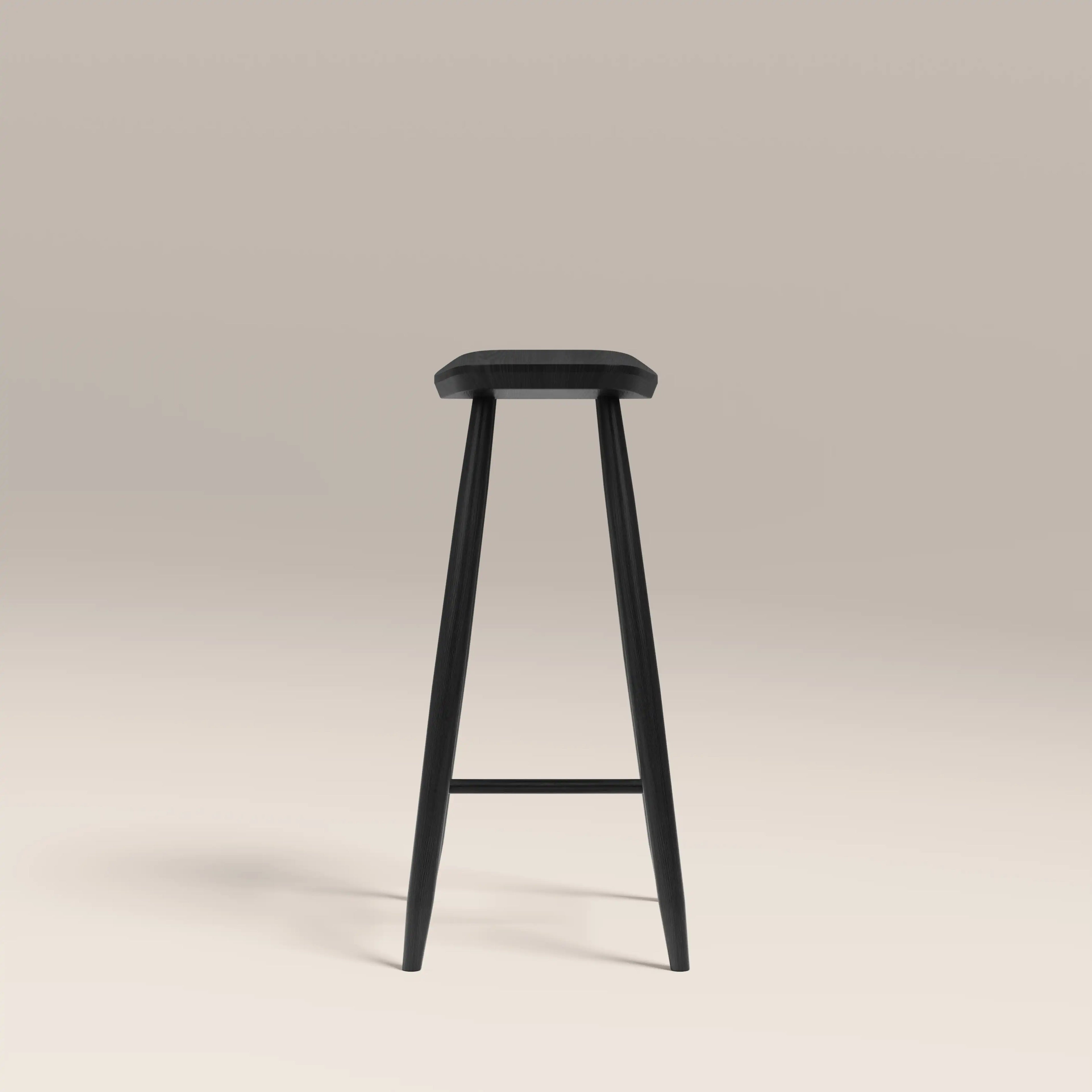 Hatton Wooden Kitchen Stool | Black