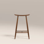Hatton Wooden Kitchen Stool | Walnut