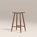 Hatton Wooden Kitchen Stool | Walnut