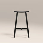 Hatton Wooden Bar Stool | Black