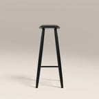 Hatton Wooden Bar Stool | Black