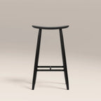 Hatton Wooden Bar Stool | Black