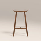 Hatton Wooden Bar Stool | Walnut